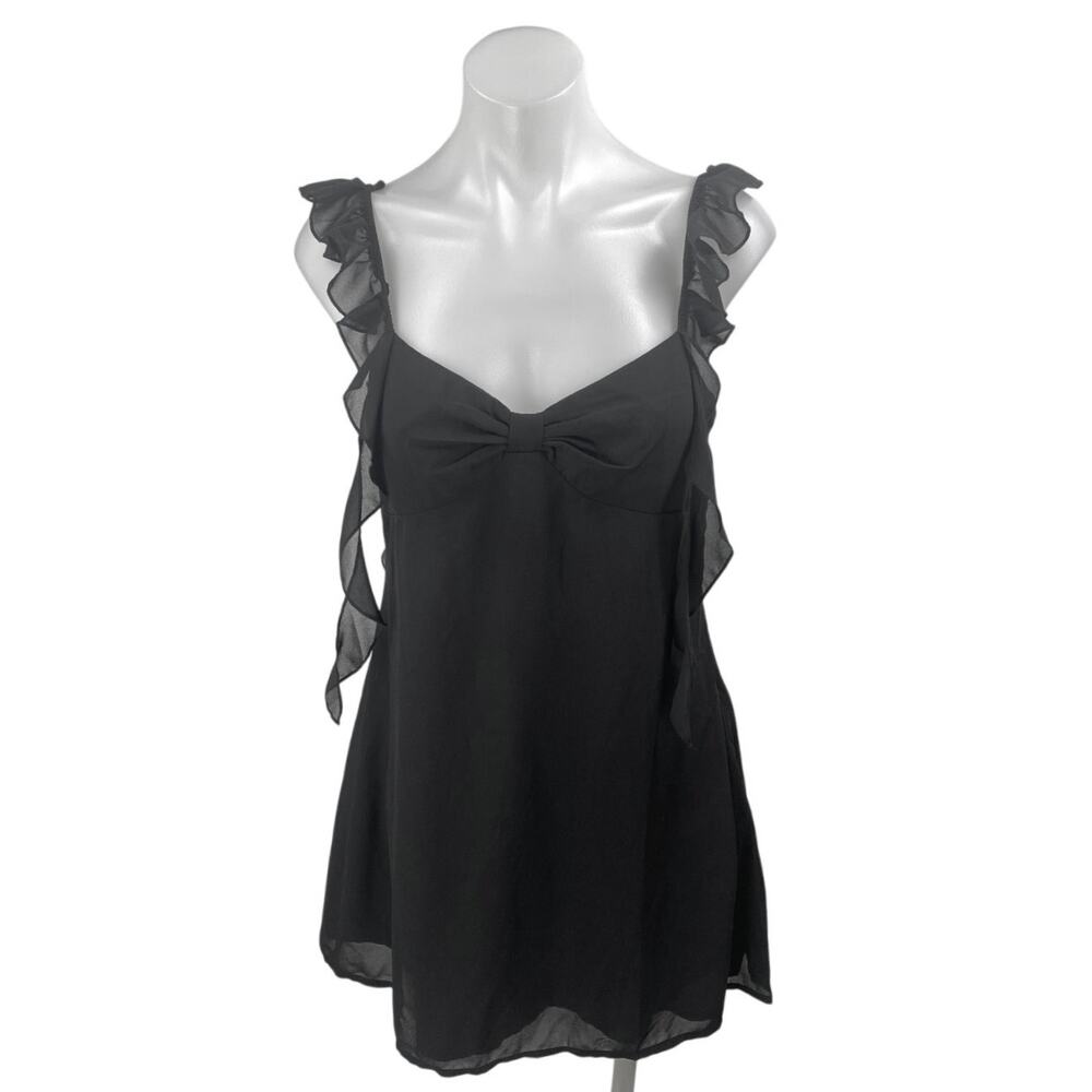 NEW Beginning Joyce Sleeveless Ruffle Sweetheart Coquette A Line Mini Dress Sz 8